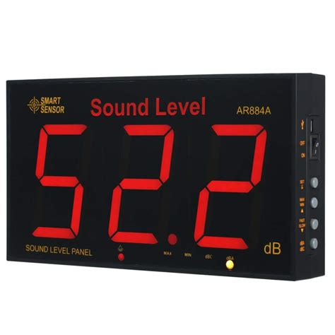 konnon sound level meter  large lcd screen wall mounted digital sound level meter digital