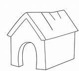 Doghouse Caseta Edificios Köpek Preschool öncesi Okul sketch template