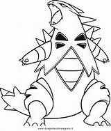 Tyranitar Coloring Pages Pokemon Color Template Printable Getcolorings sketch template
