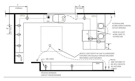 kitchen electrical layout edrawmax templates