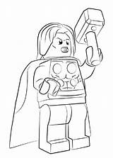 Thor Lego Coloring Pages Cool Printable sketch template