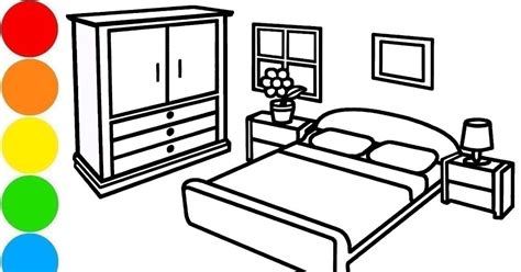 pictures  kids bedroom coloring page