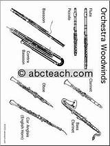 Coloring Pages Family Instruments Woodwind Music Teachers Musical Worksheets Elementary Abcteach Student sketch template