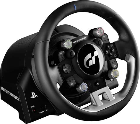 thrustmaster tm  gt gran turismo edition steering wheel playstation  pc black  foot