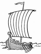 Viking Coloriage Mewarnai Perahu Bateau Voilier Vikingskip Tegninger Dessin Sailboat Vikingeskibe Boat Hugolescargot Tegning Skib Colorier Coloriages Navire sketch template