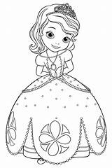 Principessa Principesse Sophia Stampare Facili Bambine Colorir Disegnare Peluche sketch template