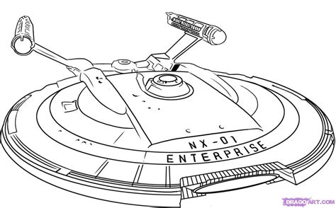 draw  uss starship enterprise  star trek step  step