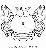Butterfly Chubby Clipart Cartoon Surprised Thoman Cory Depressed Vector Outlined Coloring Sad Drunk Bored Smiling Royalty Clipartof Protected Collc0121 2021 sketch template