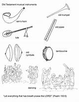 Psalm Instruments Psalms Worshipping Israelites sketch template
