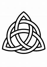 Celtic Knot Triquetra Coloring Pages Circle Celta Symbols Interlaced Printable Tattoo Triangle Triqueta Knots Kids Celtas Trinity Symbol Celte Irish sketch template