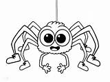 Spider Coloring Pages Halloween Cute Printable Kids Ghost Girl Iron Fly Guy Minecraft Print Color Scary Drawing Spiders Birthday Big sketch template