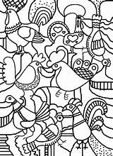 Poule Coloriage Graphisme Coloring Pages Coq Paques Pasen Birds Kunst Kleurplaten sketch template