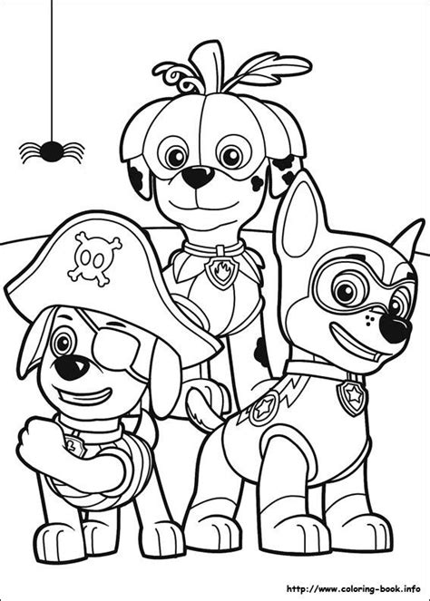 pin  annah norberg  paw patrol  halloween coloring pages paw