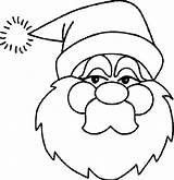 Santa Claus Face Coloring Christmas Pages Cartoon Clipart Kids Drawing Faces Disney Colouring Father Cliparts Pattern Library Clip Dibujos Gif sketch template