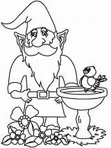 Coloring Gnome Pages Gnomes Garden Printable Kids Color Colouring Book Gnome3 Fantasy Fairy Print Mushroom Funny Designlooter Popular Drawings Baby sketch template