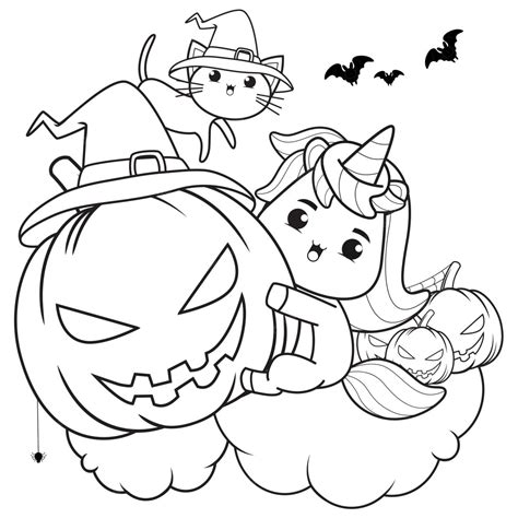 easy cute halloween coloring pages printable   coloring