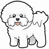 Bichon Frise Cartoon Dog Fluffy Visit sketch template