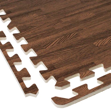 interlocking eva foam wood grain puzzle mat floor tiles  square ft