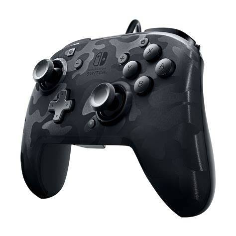 pdp nintendo switch faceoff camo wired pro controller black   na  walmartcom