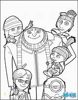 Coloring Hellokids Pages Despicable Gru Family Divyajanani sketch template
