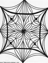 Kaleidoscope Mandala sketch template