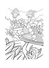 Coloring Madagascar Pages King Fruits Julien Xiii Lemur sketch template