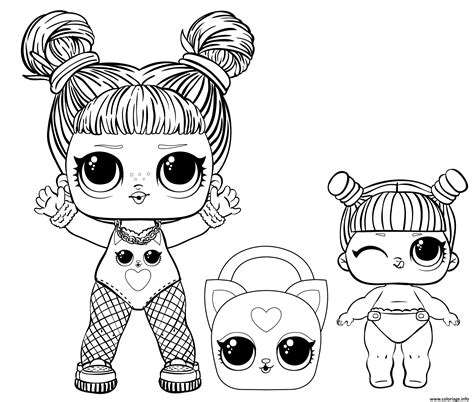 ideas  coloring lol doll  sister coloring pages
