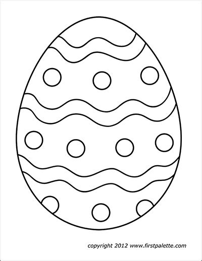 easter eggs  printable templates coloring pages firstpalette