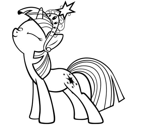 pony princess twilight coloring pages