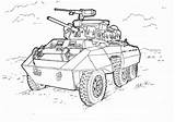 Coloring Tank Army Pages Printable Print sketch template