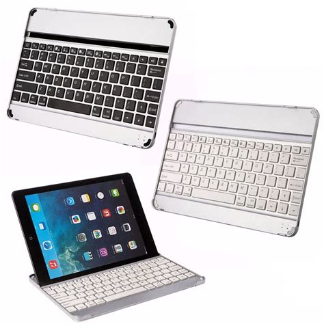 aluminum alloy wireless bluetooth keyboard ultra thin portable keyboards  ipad  ipad air