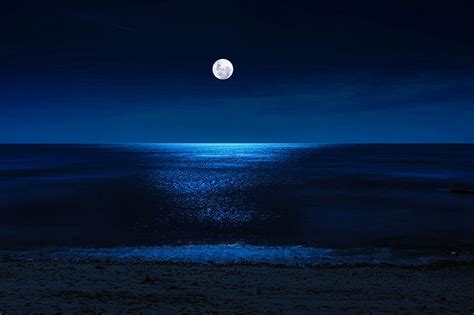 moon  ocean photograph  dr   xhori