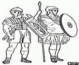 Romanos Imperio Romano Roman Romeinse Kleurplaten Legionaries Romani Empires Legionarios Impero Rijk Rzymskie Soldaten Oncoloring Annihilated Legionari Armii żołnierze Piechoty sketch template