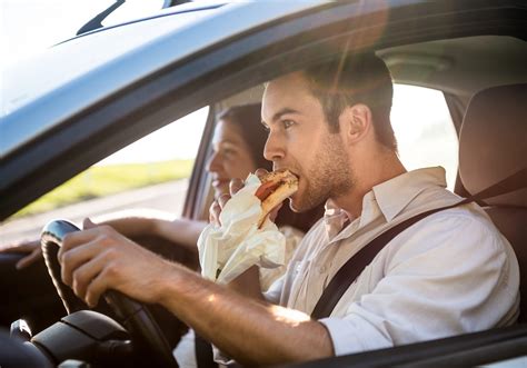 dangers  eating  driving drive   girl blog