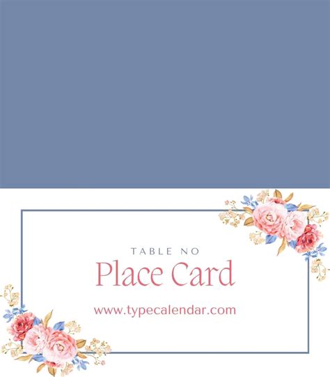 printable place card templates add  personal touch   event