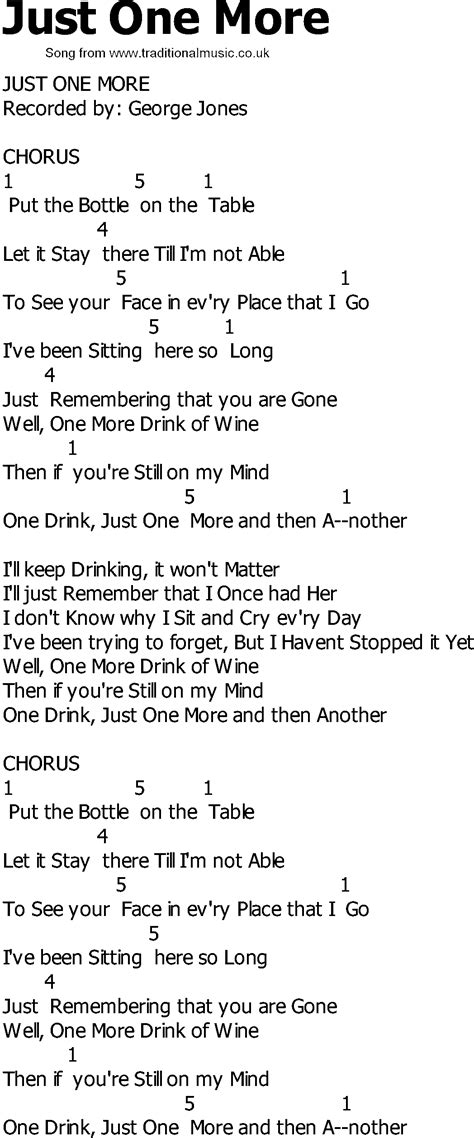 country song lyrics  chords