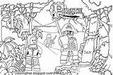 Pirates Caribbean Minifigures Sparrow sketch template