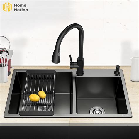 hn sus kitchen sink stainless steel double sink handmade stainless