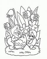Easter Coloring Pages Egg Duck Kids Printables Bunny Little Painting Colouring Wuppsy Tags Find sketch template