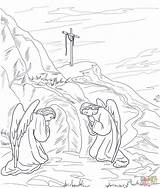 Coloring Grab Ausmalbild Leere Disegni Auferstanden Kostenlos Supercoloring Vuota Resurrection Mormons sketch template