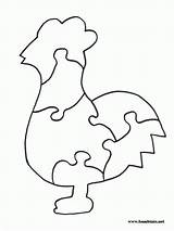 Jigsaw Puzzles Gallina Scroll Rooster Kohout Rajce Rajčeti sketch template