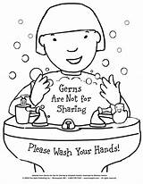 Coloring Printable Pages Hand Washing Kids Color Getcolorings Hygiene sketch template