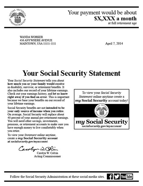 disability social security award letter sample  master template