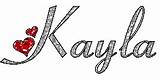 Kayla Bubble Letters Names Coloring Pages Template sketch template