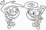 Coloring Pages Nickelodeon Library Clipart Print Fairly Oddparents sketch template