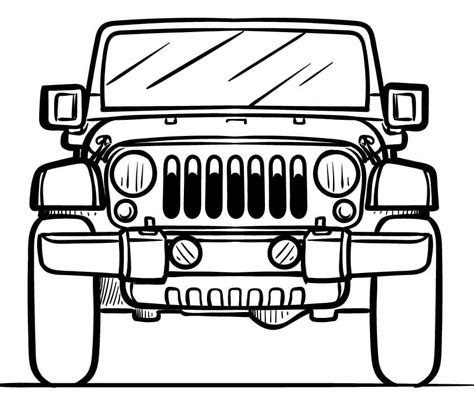 jeep coloring page  printable coloring pages  kids
