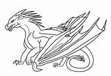 Wings Fire Dragon Coloring Pages Dragons Base Outline Icewing Rainwing Template Head Mountain Jade Train School Favourites Add Deviantart Popular sketch template