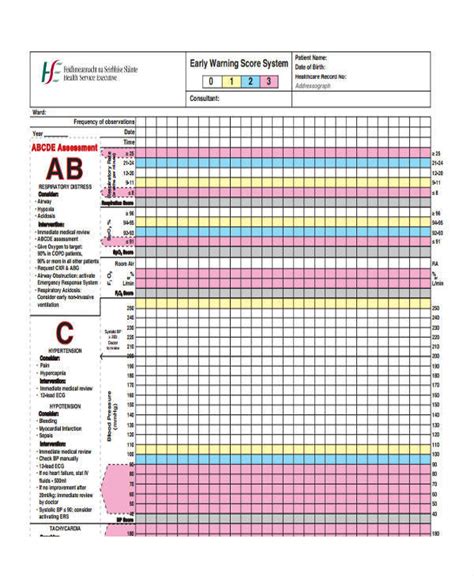 medical chart samples  google docs pages ms word