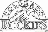 Rockies Colorado Coloring Logo Mlb Pages Printable Coloringpages101 Sports Kids Color Online sketch template