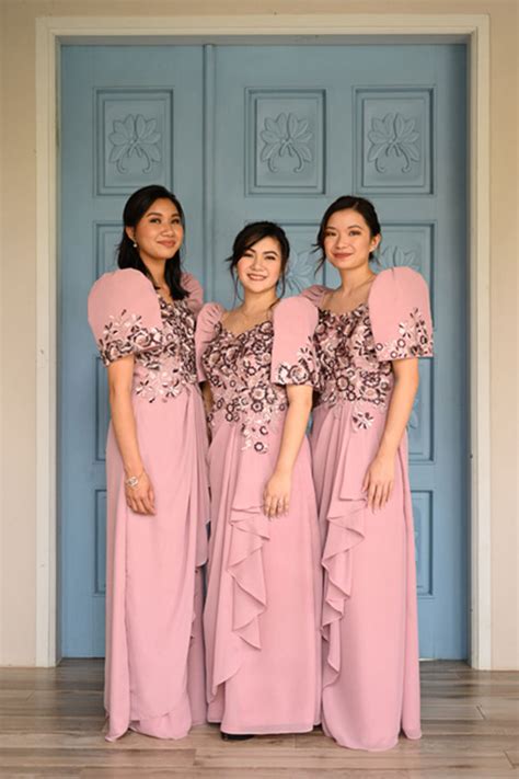 filipiniana bridesmaids dresses philippines wedding blog